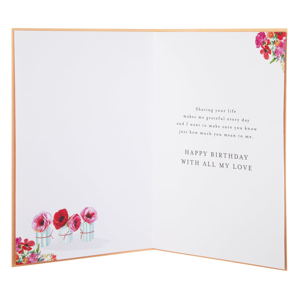 Birthday Card for Wife - Lucy Cromwell Flowers, Gifts & Balloon Design