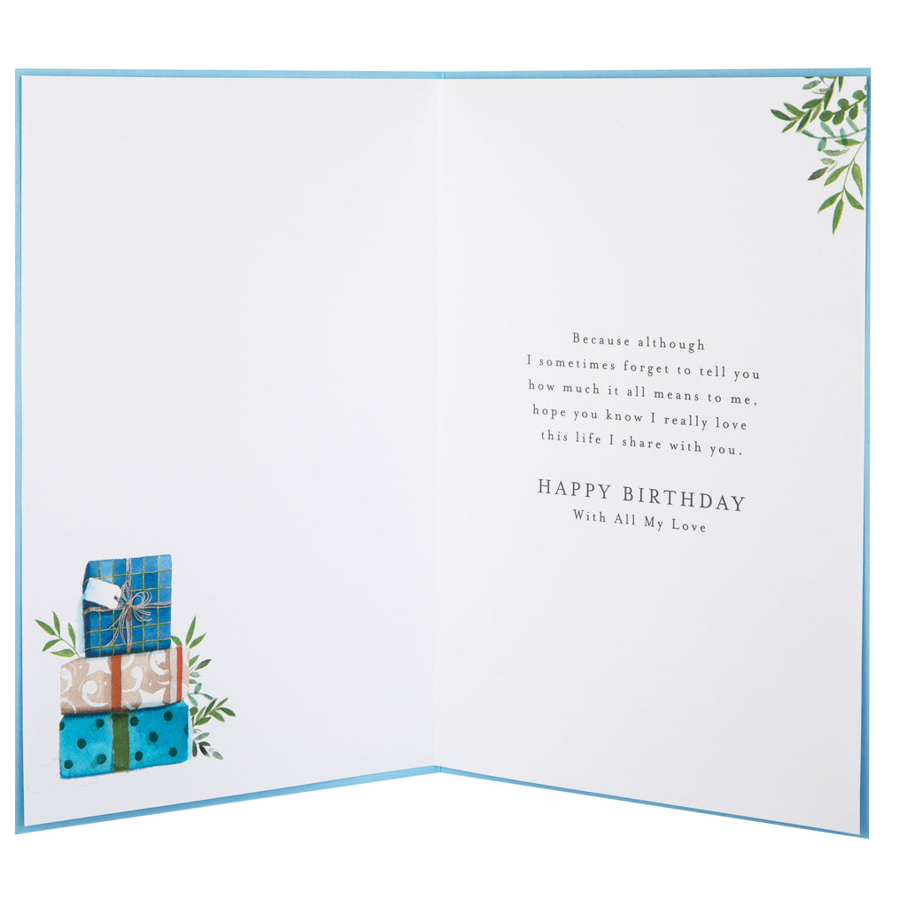 Birthday Card for Husband - Lucy Cromwell Plants & Gifts Design