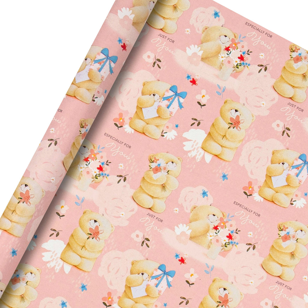 6M Any Occasion Wrapping Paper - 3 x 2M Rolls in 1 Cute Forever Friends Design