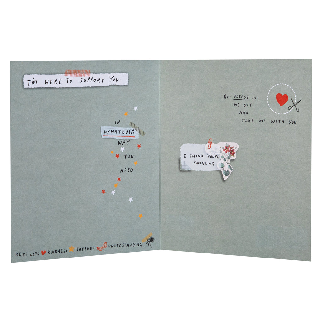 Thinking of You' Cancer Card - Chemo Treatment Scrapbook Design