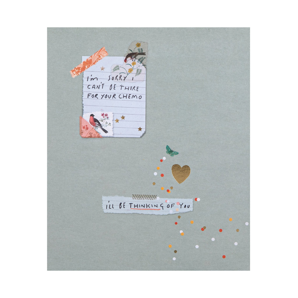 Thinking of You' Cancer Card - Chemo Treatment Scrapbook Design