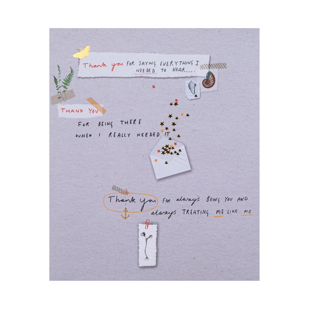 Thank You for Being There' Cancer Card - Scrapbook Design