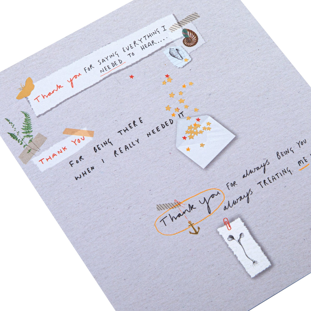 Thank You for Being There' Cancer Card - Scrapbook Design