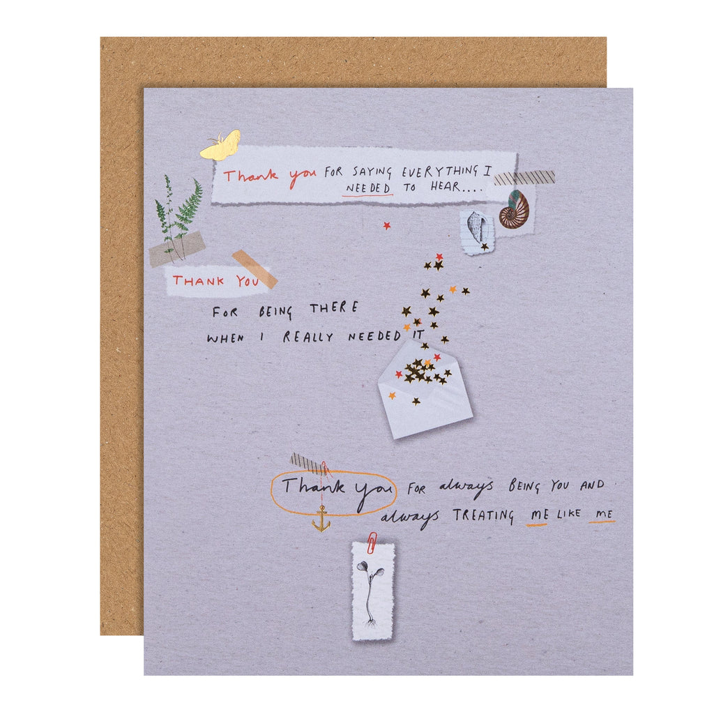 Thank You for Being There' Cancer Card - Scrapbook Design