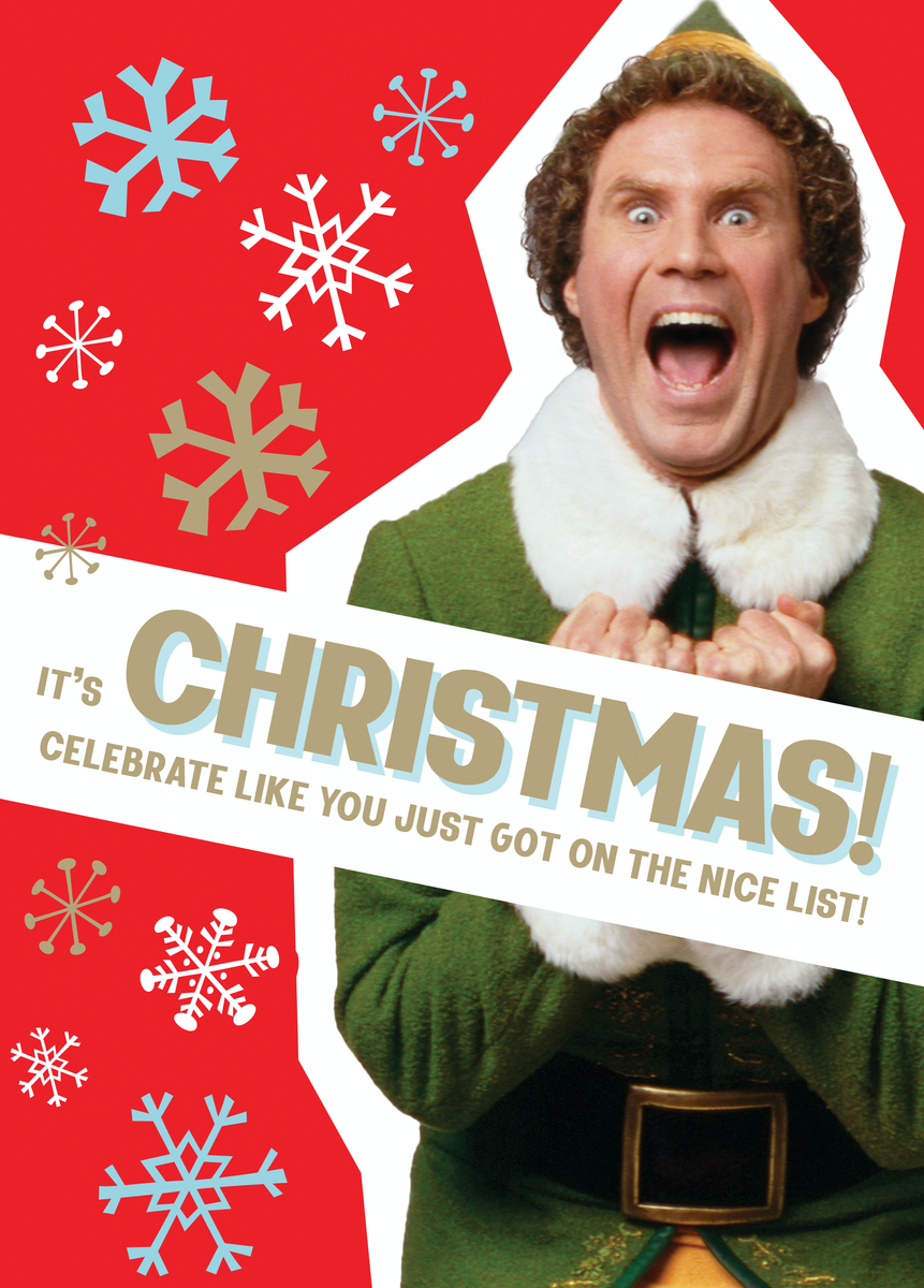 Personalised Funny Nice List Elf Christmas Card – Hallmark