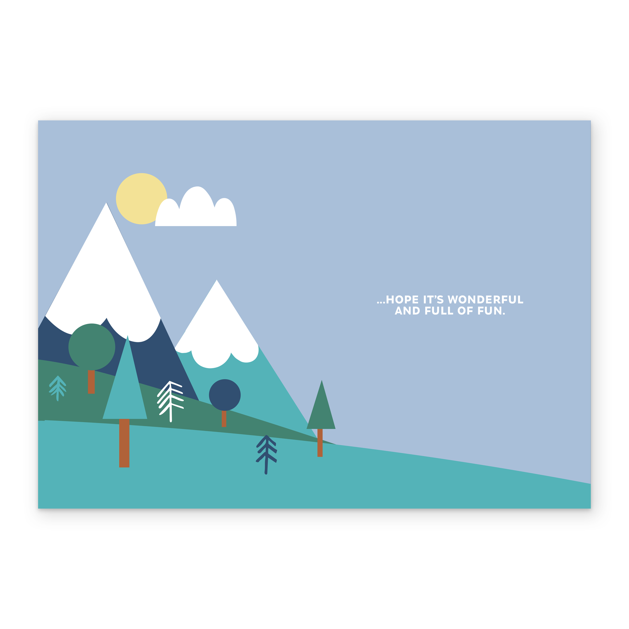 biking birthday card