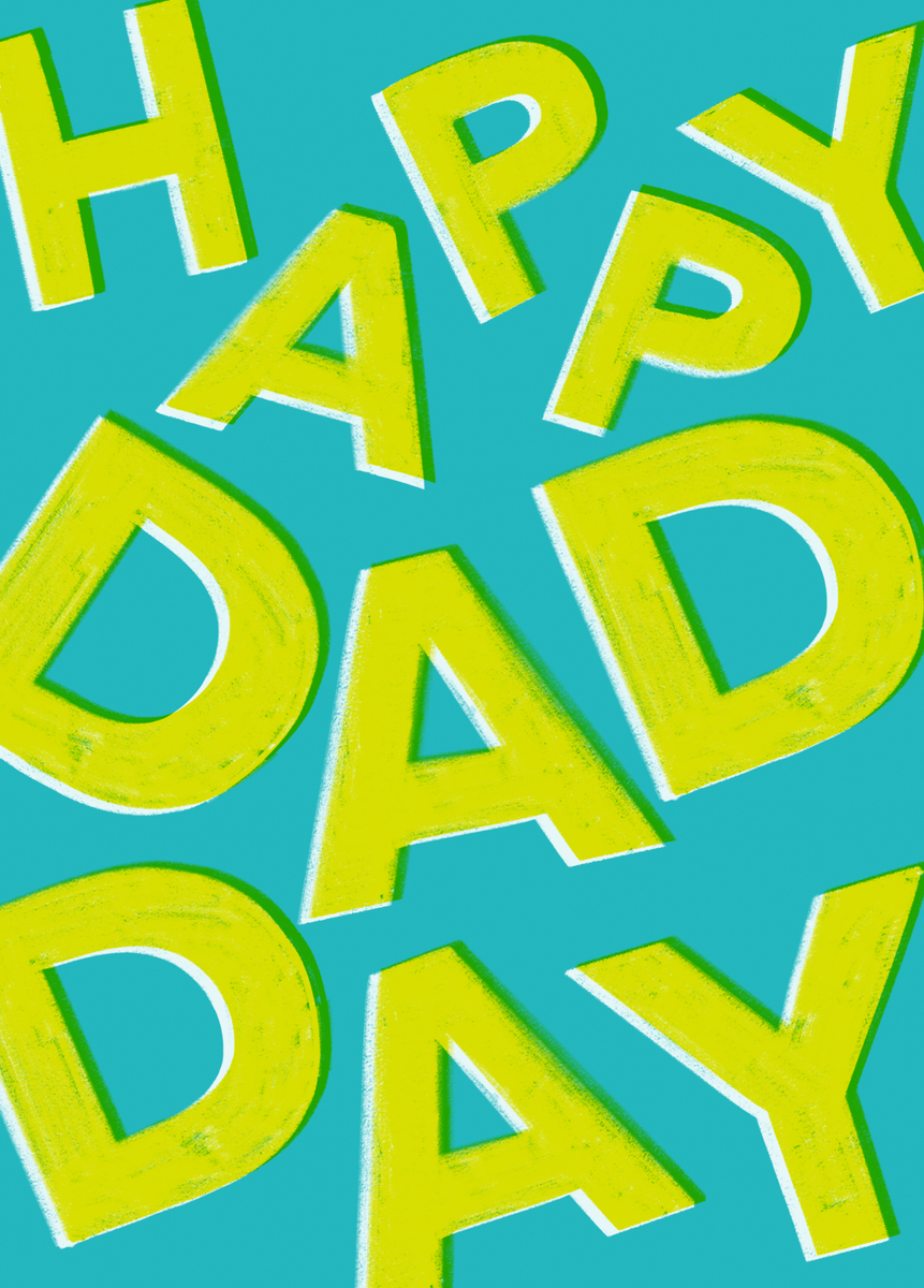 Personalised Green 'Happy Dad Day' Father's Day Card | Hallmark UK