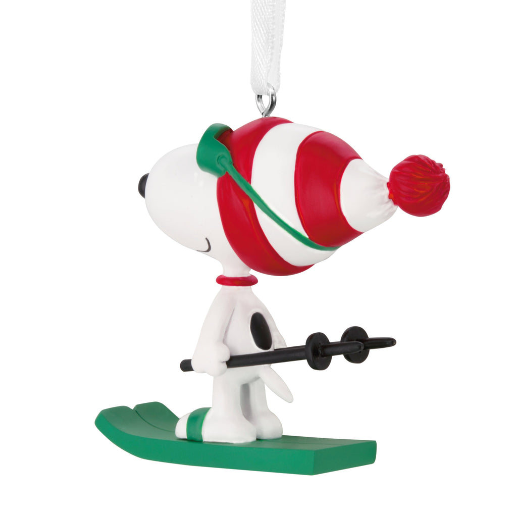 Collectable PEANUTS Ornament - SNOOPY Skiing Design