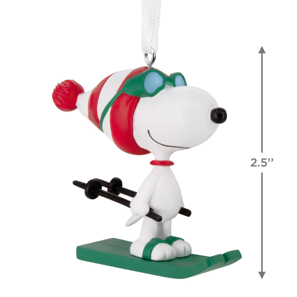 Collectable PEANUTS Ornament - SNOOPY Skiing Design