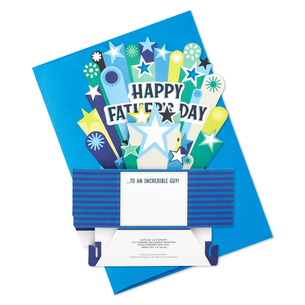 Musical & Light Up Father's Day Card - 3D Pop-Up Father's Day Banner