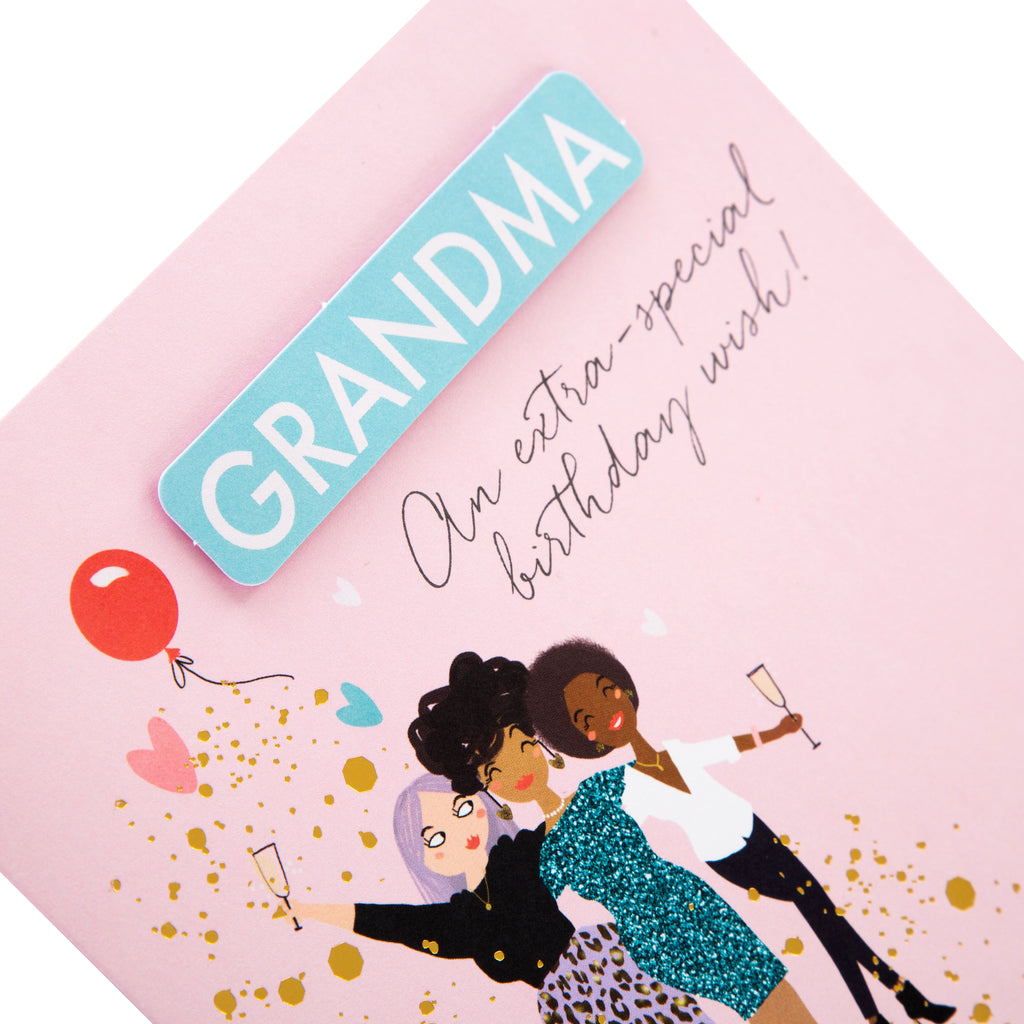 Birthday Card for Grandma - Contemporary Illustrated Design