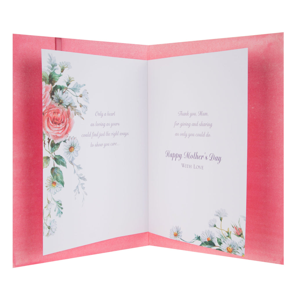 Mother's Day Card for Mum - Heartfelt Verse Design with Gold Foil