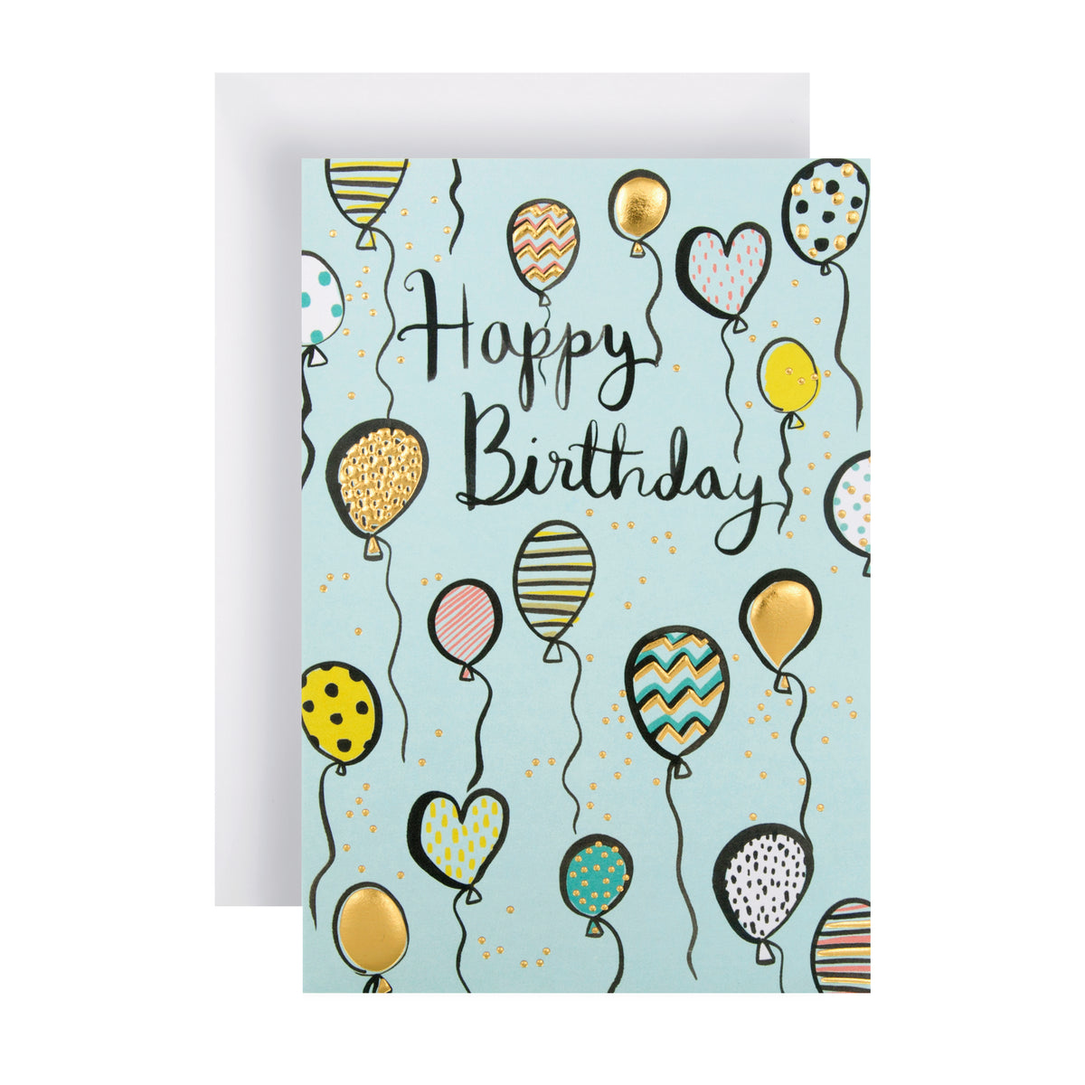 General Birthday Card - Embossed Balloons Design – Hallmark