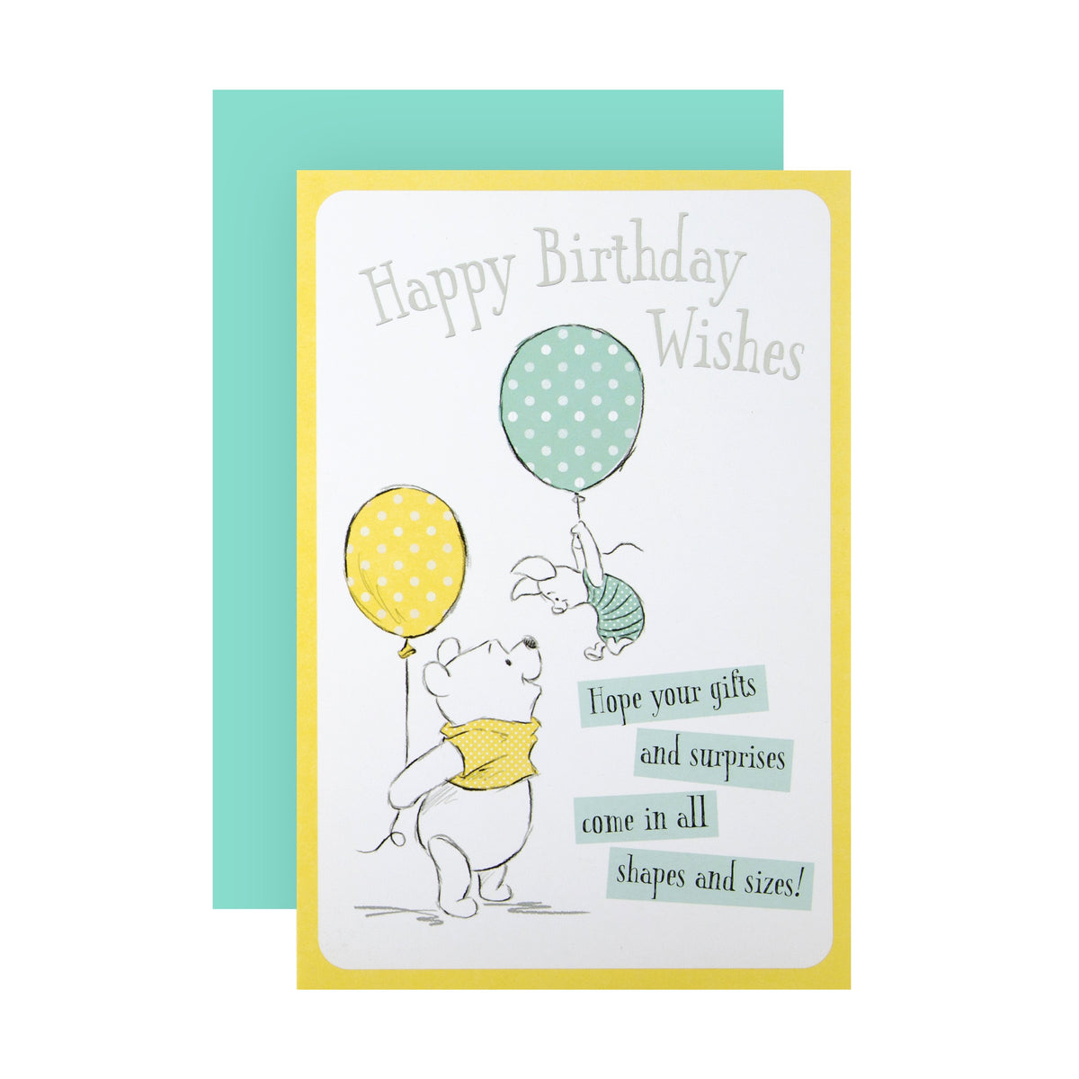 Birthday Card - Cute Disney Winnie the Pooh Birthday Wishes Design ...