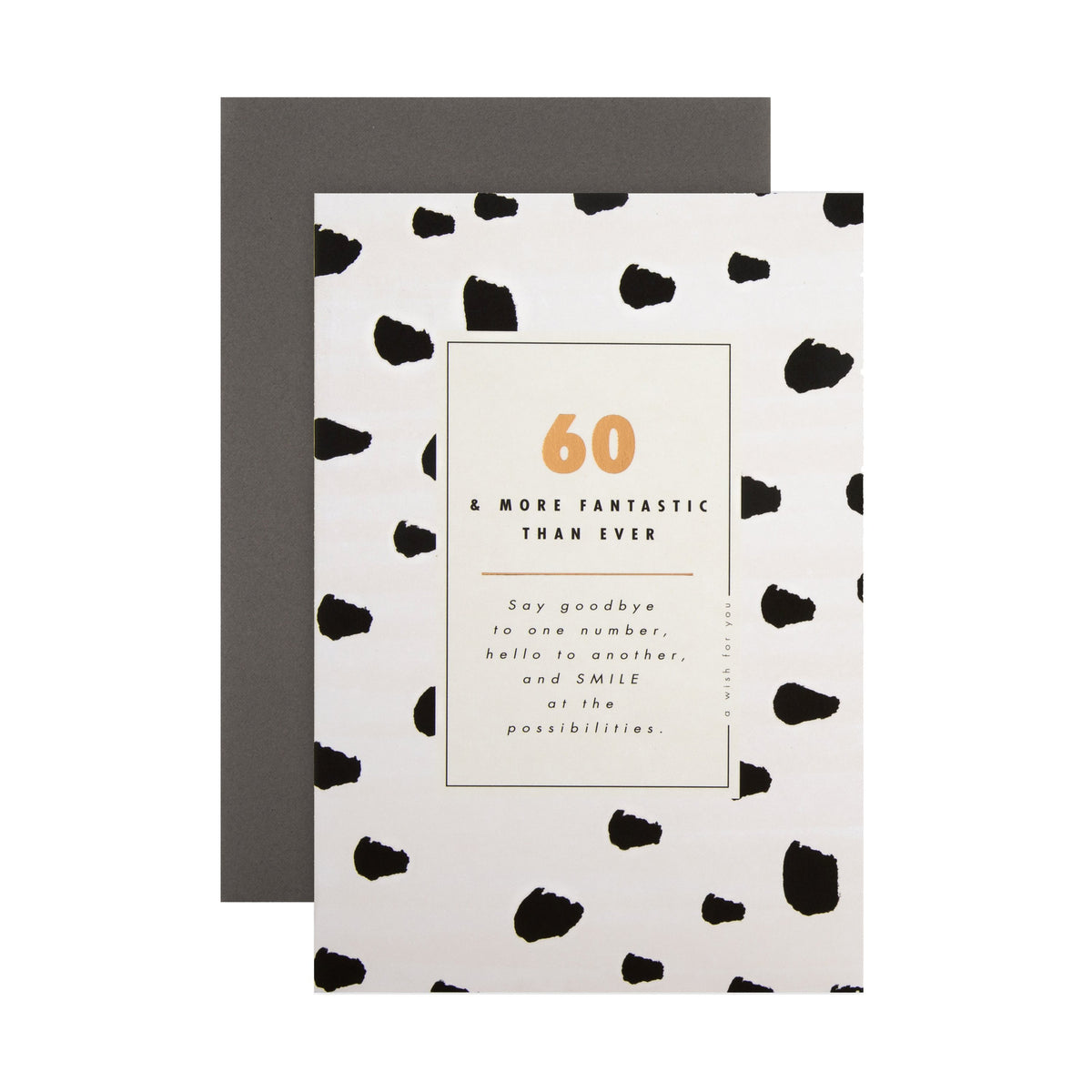 60th Birthday Card - Contemporary Text Based Design – Hallmark