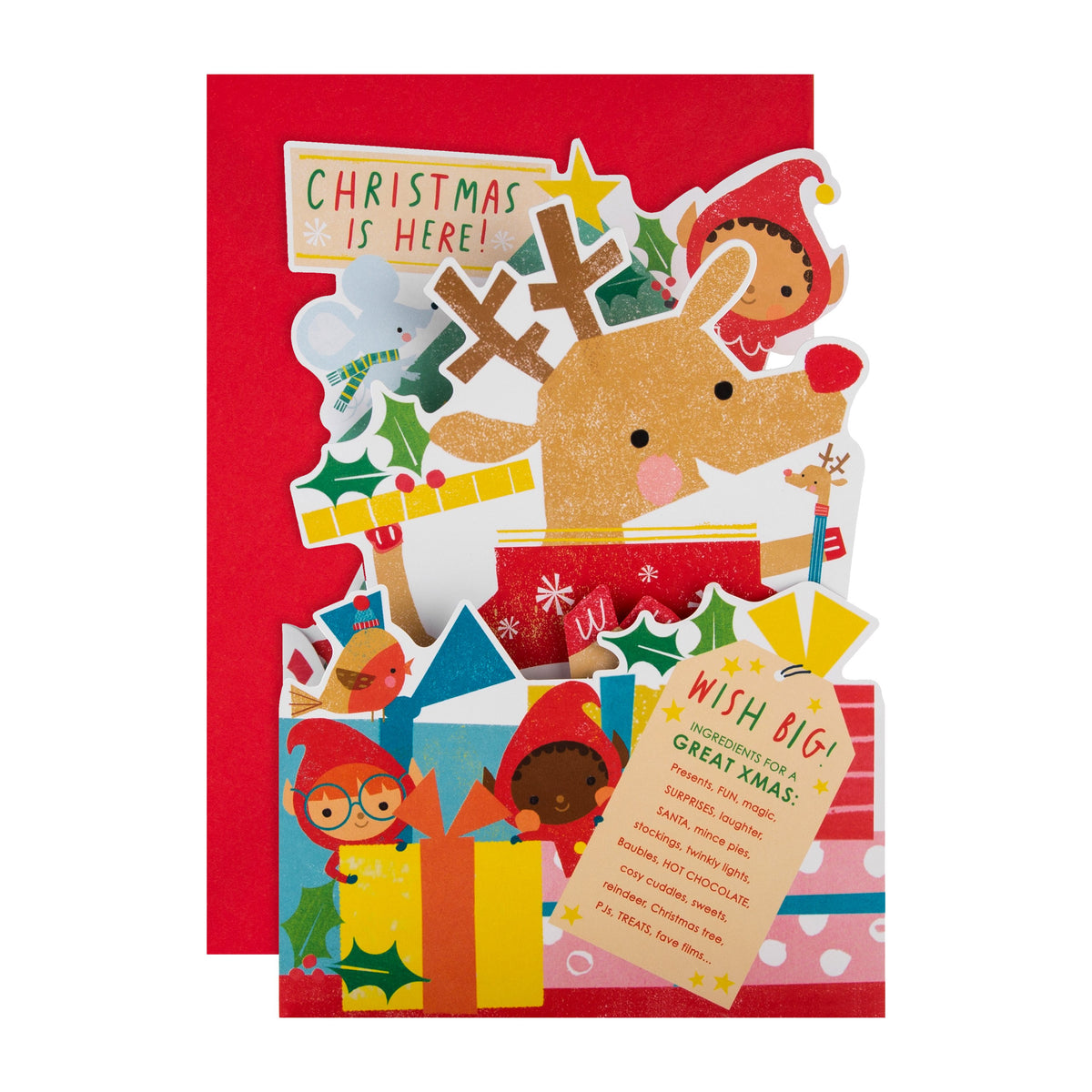 Christmas Card for Kids - Shelf Sitter Santa List 3D Design – Hallmark