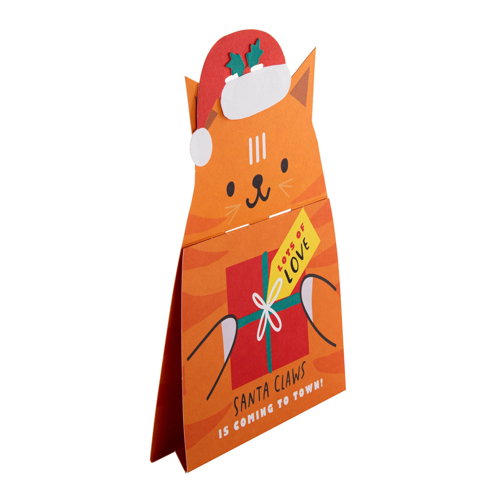 General Christmas Card - Cute Die Cute Cat Design