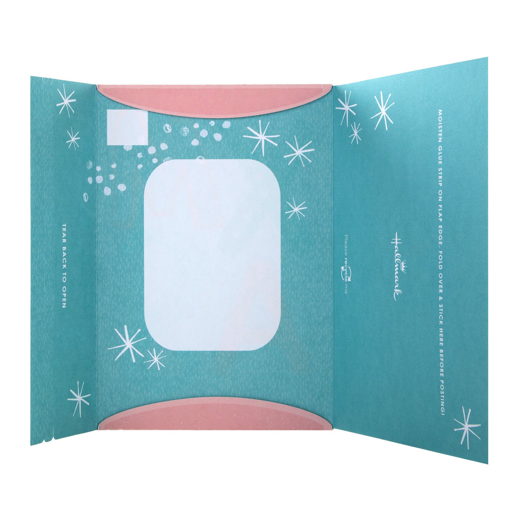 General Christmas Card - Bright Xmas Kisses Self Seal Design