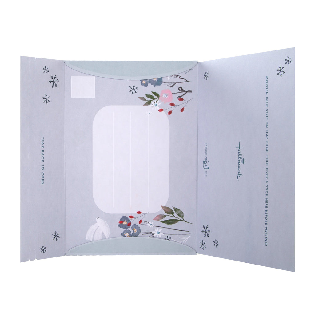 General Christmas Card - Contemporary Peace Dove Self Seal Design