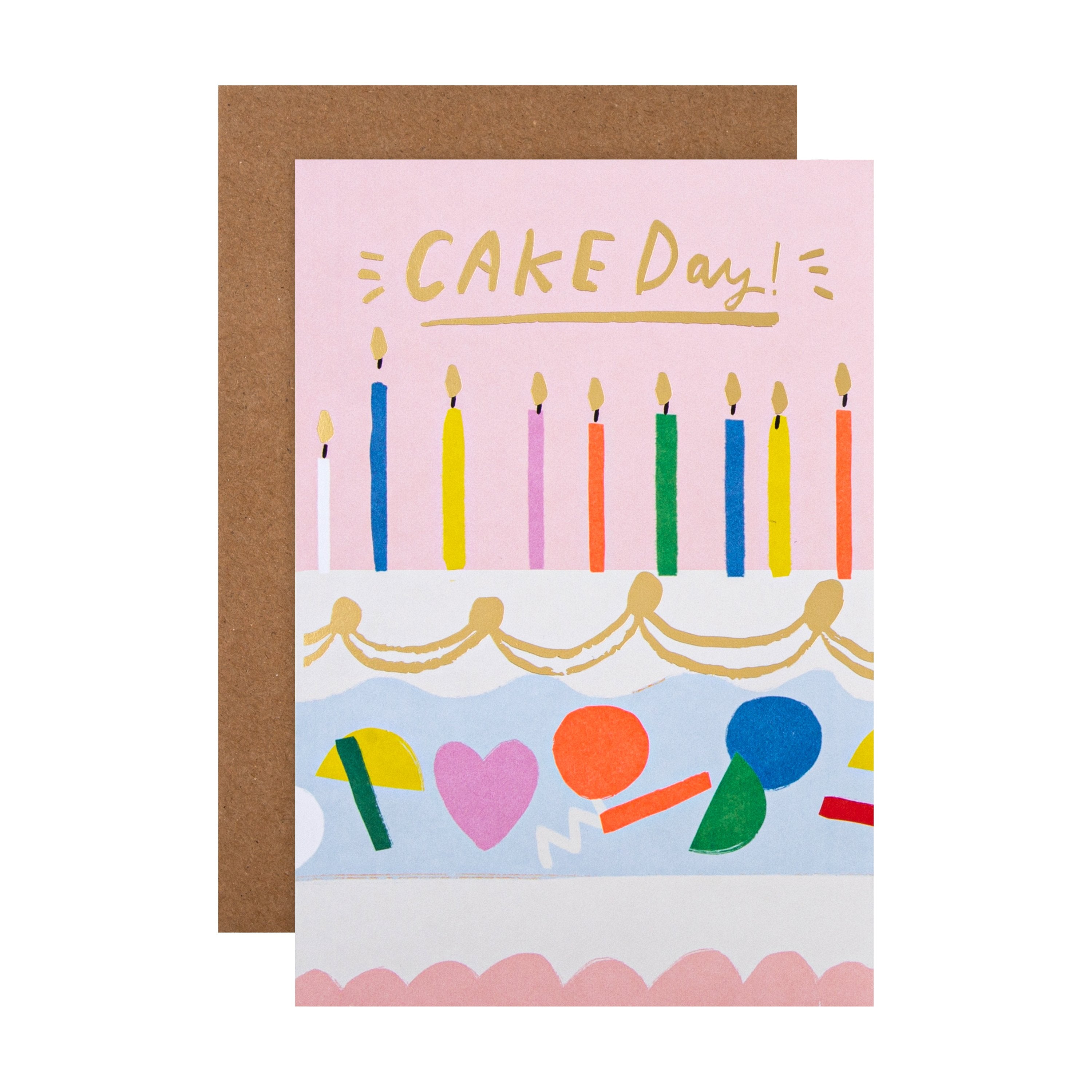 Bright cheerful birthday card cake design Stock Vector Images - Alamy