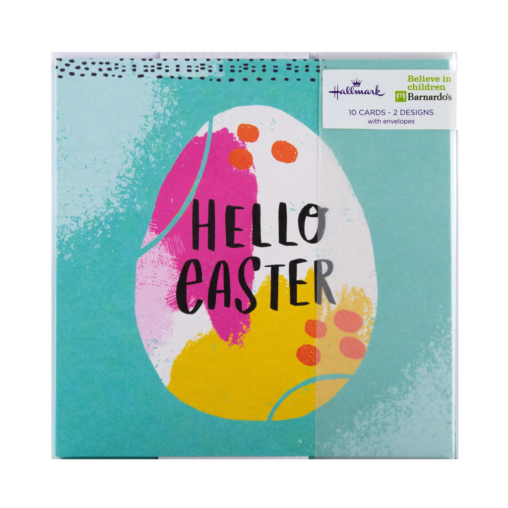 Charity Easter Cards Pack - 10 Cards in 2 Contemporary Designs