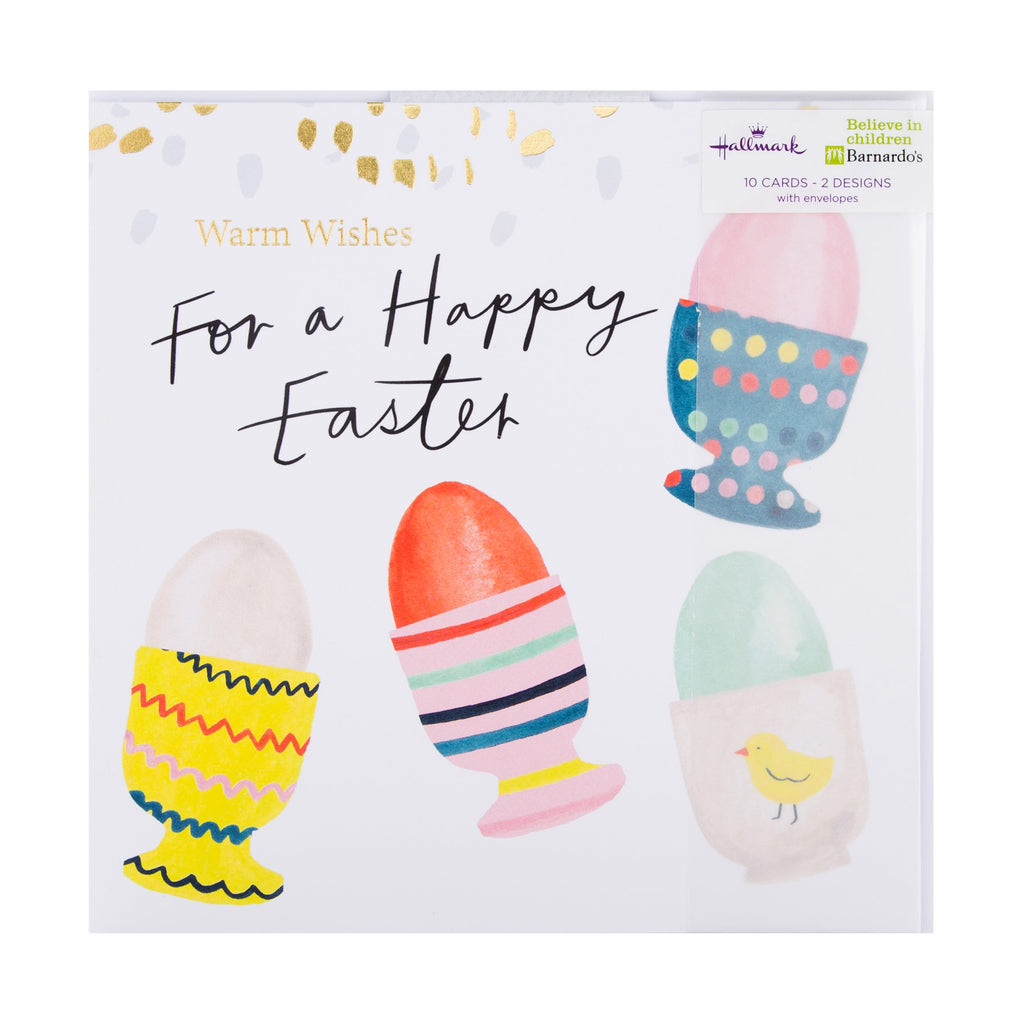 Charity Easter Cards Pack - 10 Cards in 2 Traditional Designs