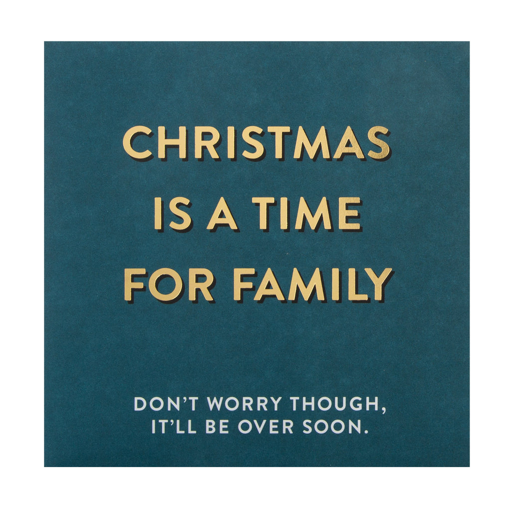 Christmas Card - Funny Family Time Design 