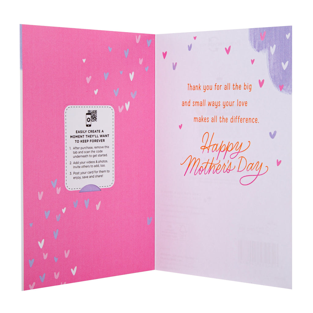 Video Greetings Mother's Day Card for Mum - 'Love is Strong' Design