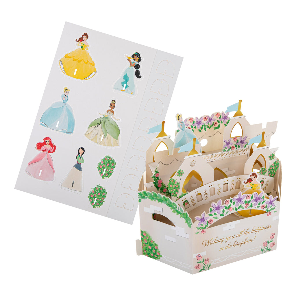 Birthday Card - 3D Pop Up Disney Princesses Design