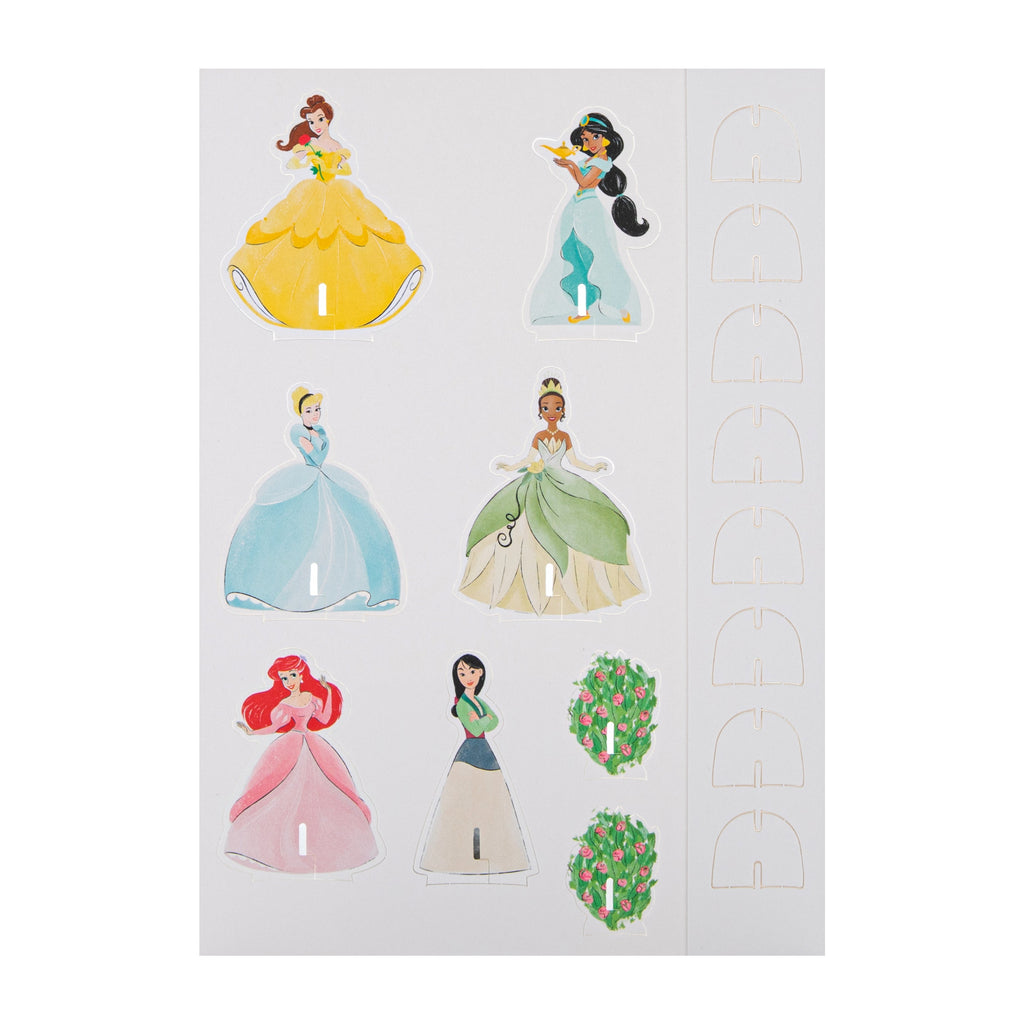 Birthday Card - 3D Pop Up Disney Princesses Design