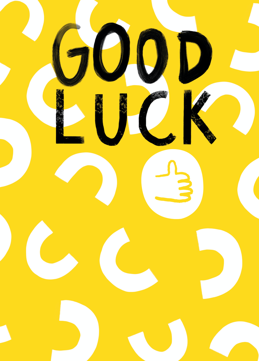 Personalised Thumbs Up Good Luck Card – Hallmark