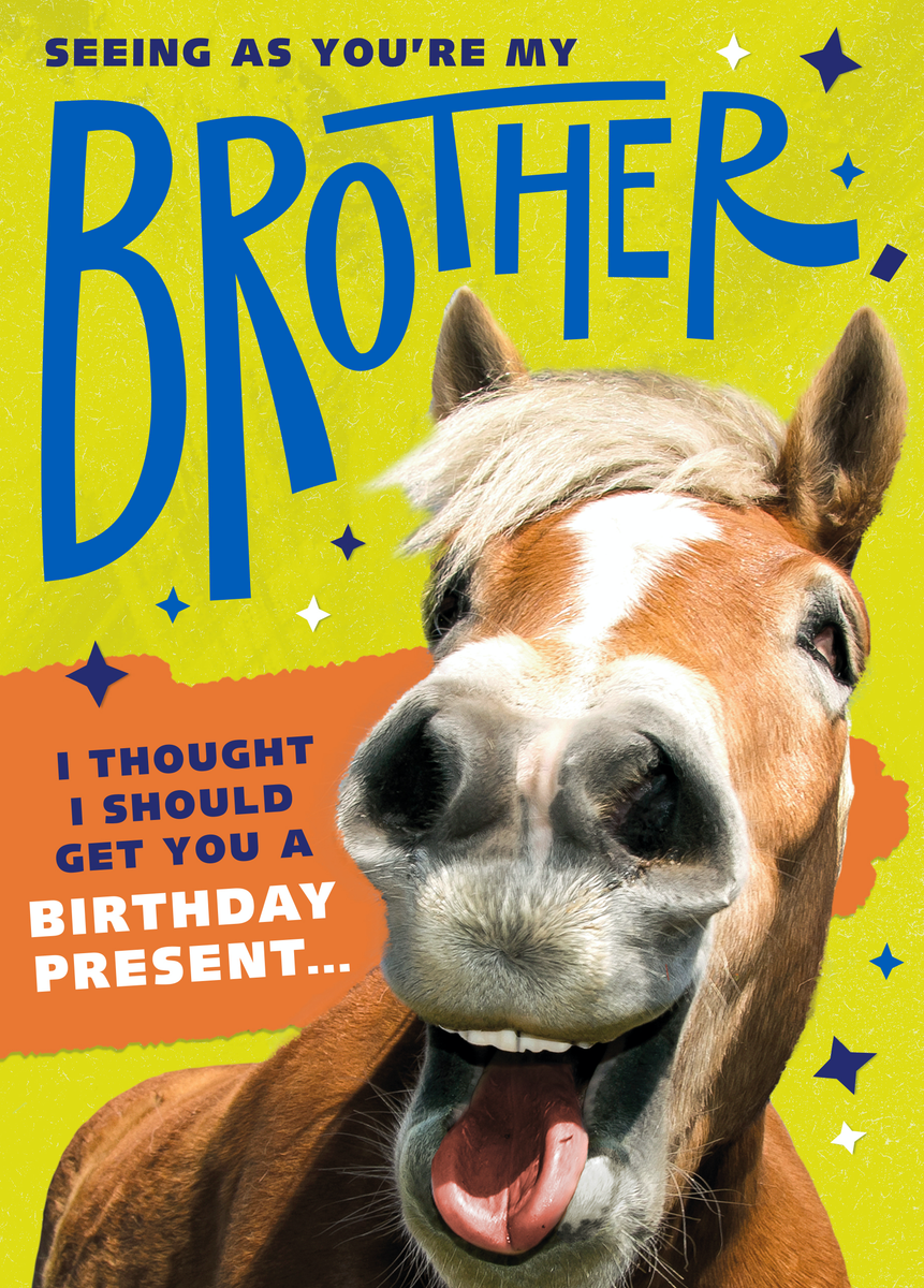 Personalised Funny Brother Birthday Card – Hallmark