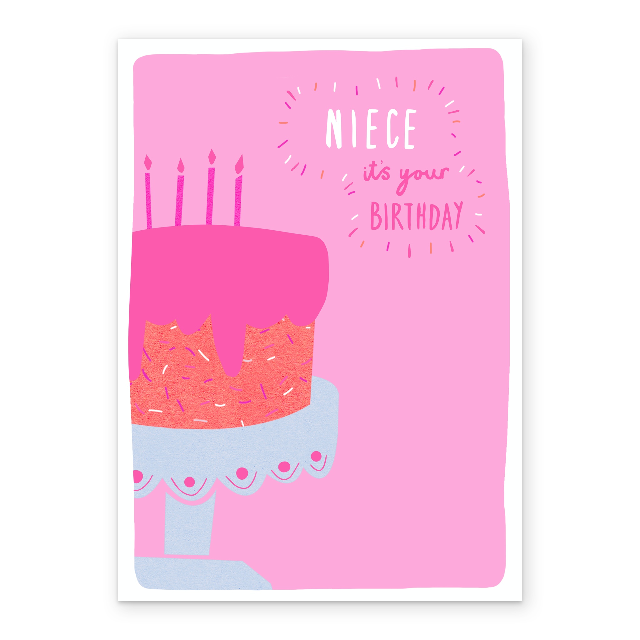 Personalised Birthday Cake For Niece Card – Hallmark