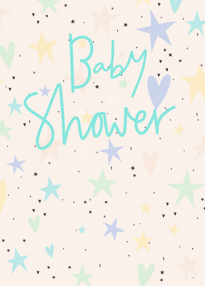 Personalised Baby Shower Celebration Stars Card – Hallmark