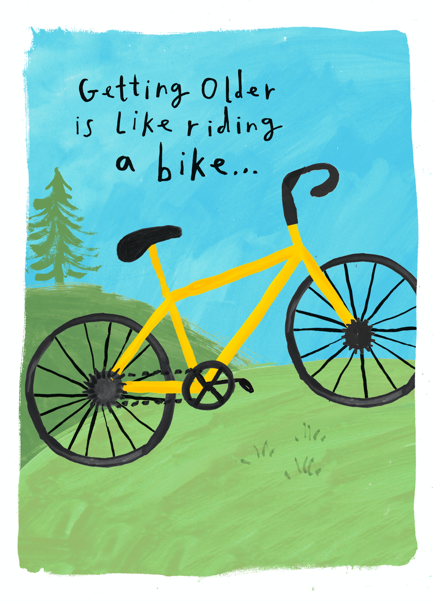 Personalised Funny Male Birthday Bicycle Card – Hallmark