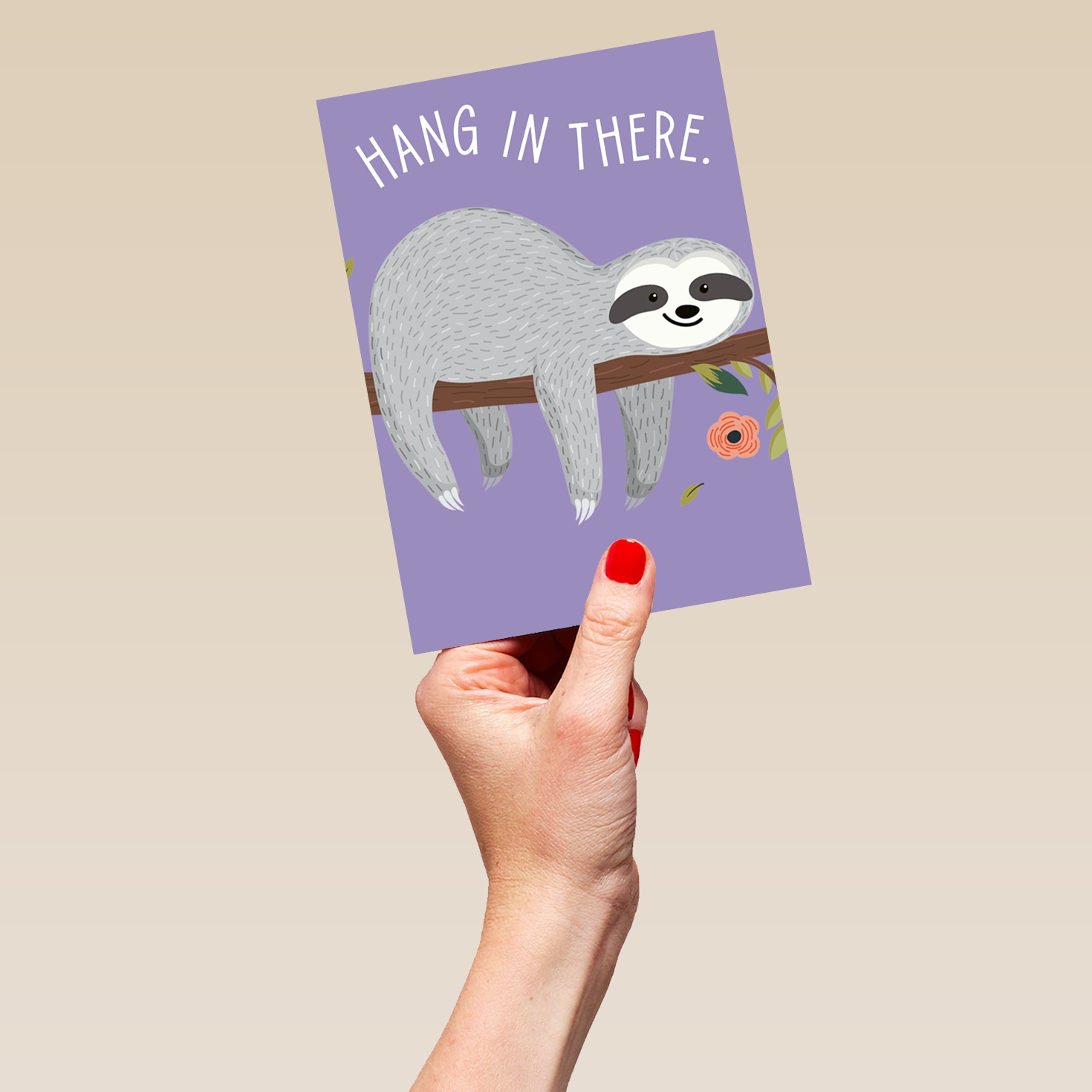 Personalised State Of Kind Supportive Sloth Card – Hallmark