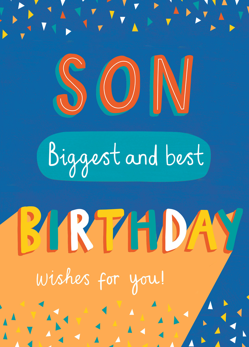 Personalised Son Biggest Birthday Card – Hallmark