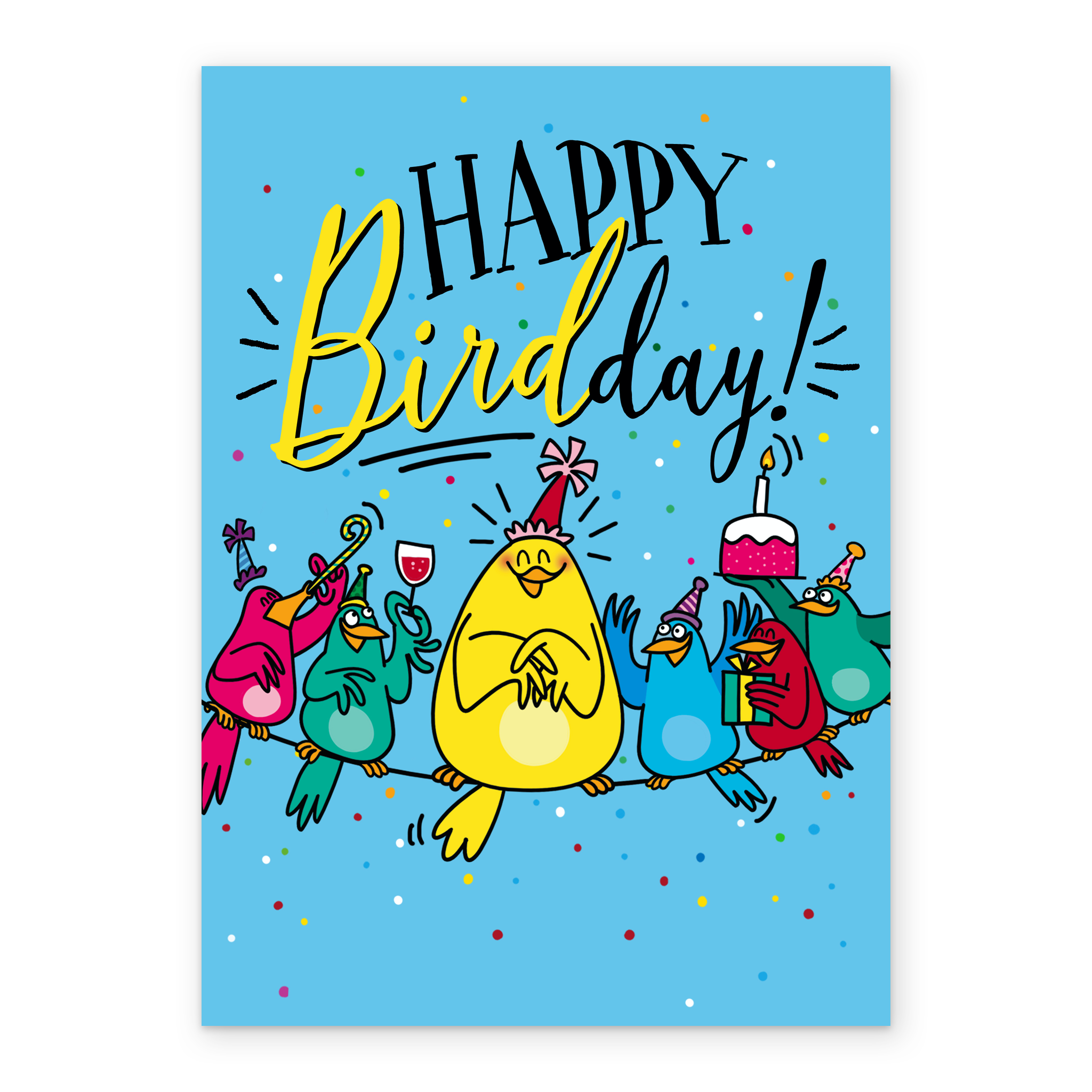 Personalised Happy Birthday Birds Card – Hallmark