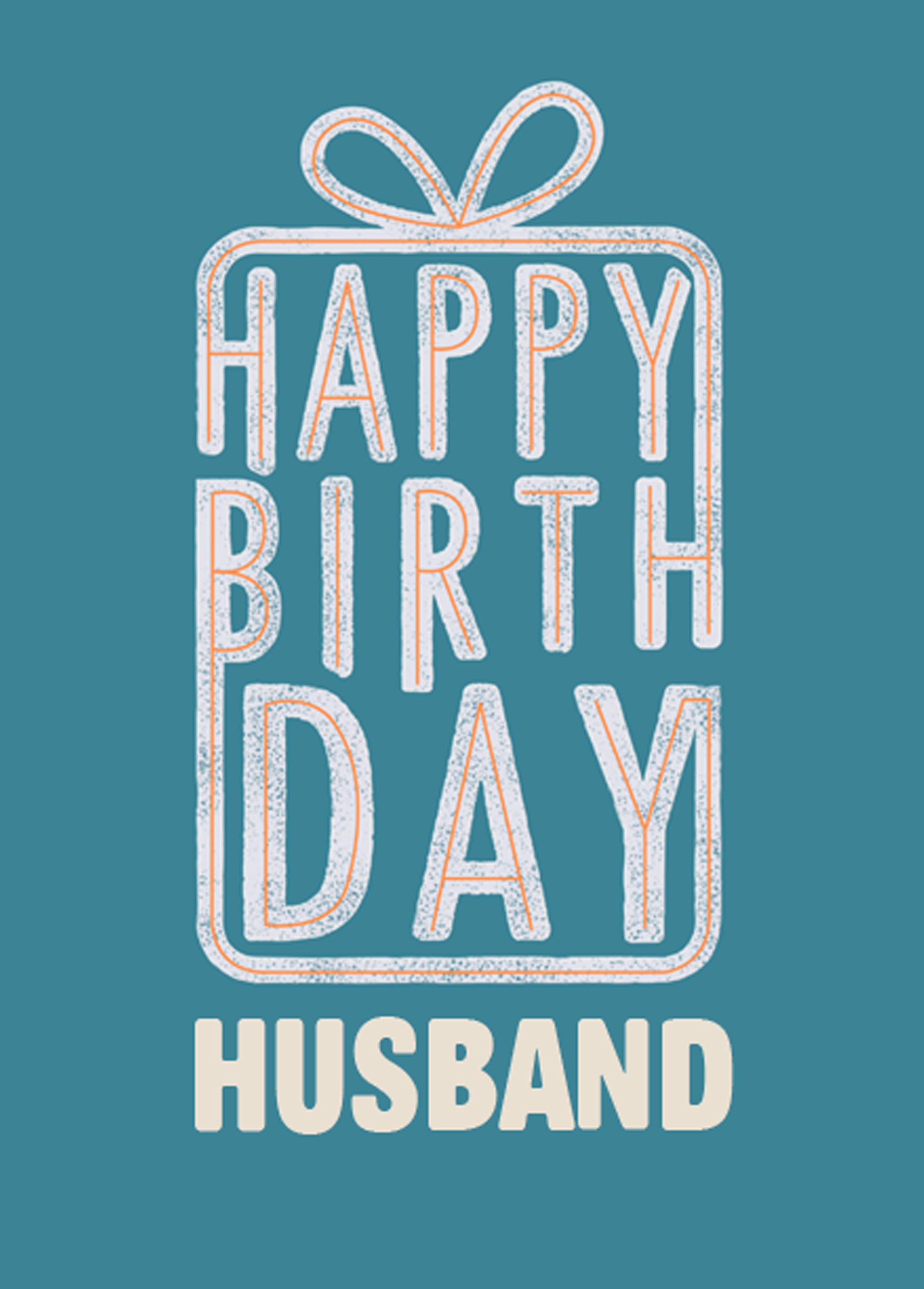 Personalised Wrapped Present Husband Birthday Card – Hallmark