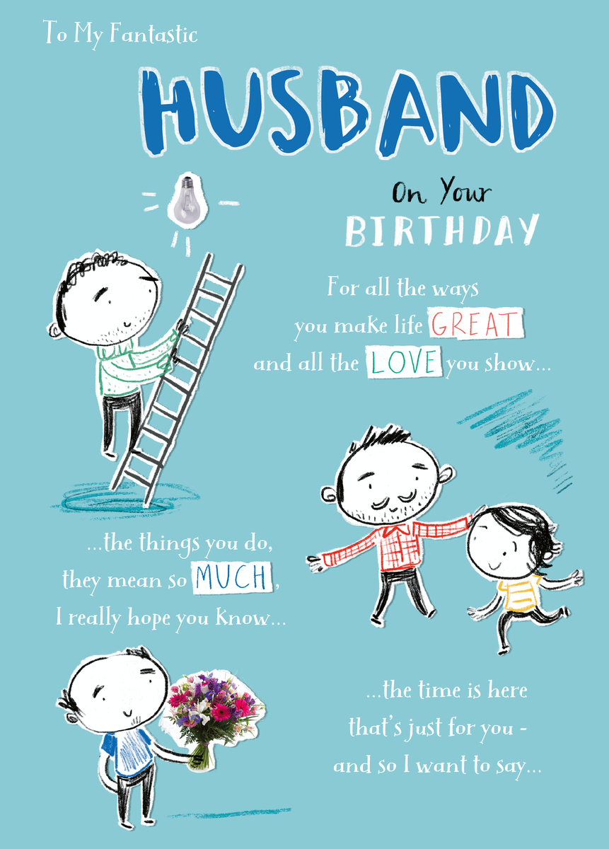 Personalised Have A Lovely Day Birthday Card For Husband – Hallmark