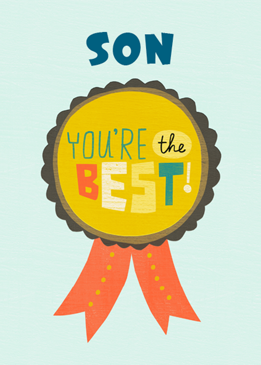 Personalised Rosette Son Birthday Card – Hallmark