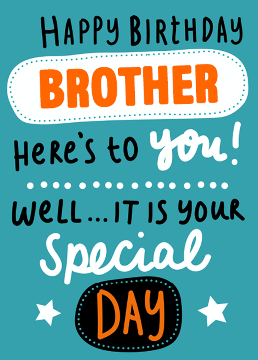 Personalised Special Brother Card – Hallmark