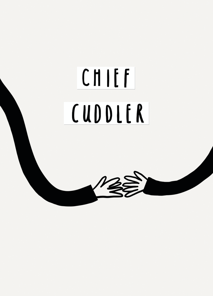 Personalised Chief Cuddler Fathers Day Card Hallmark